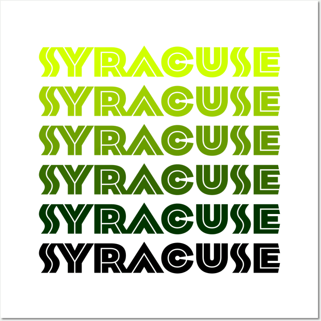 Green Syracuse Wall Art by Vandalay Industries